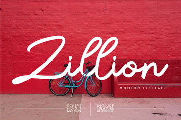 Zillion| Modern Script Font