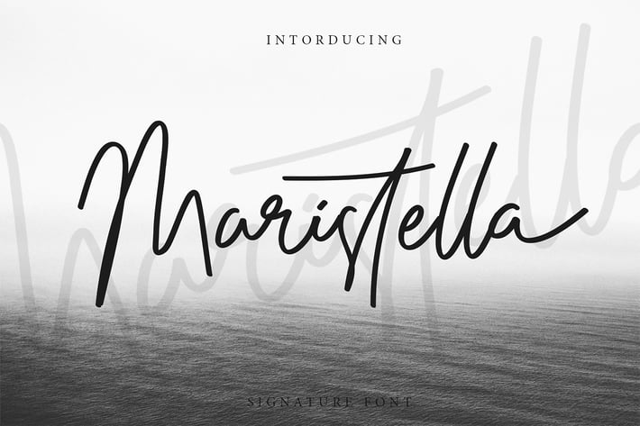 Maristella Signature Font