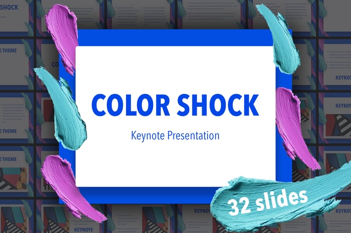 Color Shock Keynote Template