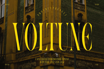 VOLTUNE Elegant Condensed Serif