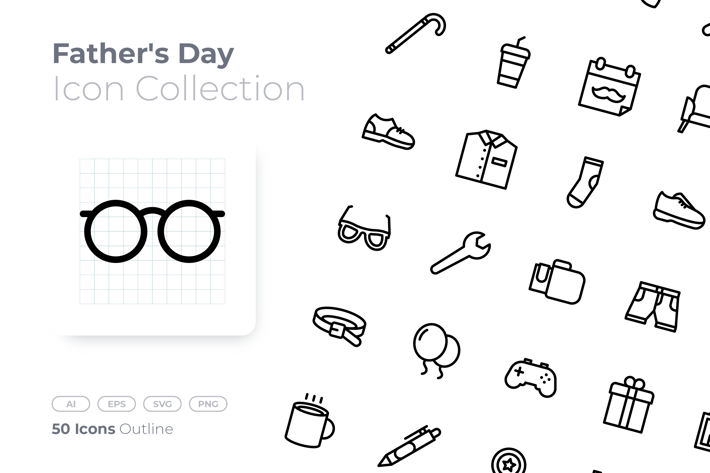 Father's Day Outline Icon