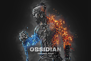 Obsidian Photoshop Action