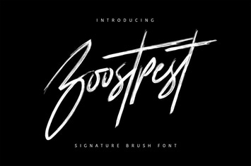 Boostpest Brush Font