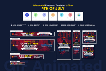 GIF Banners - 4th Of July Banners Ad