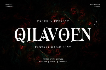 Qilavoen - Game Display Font