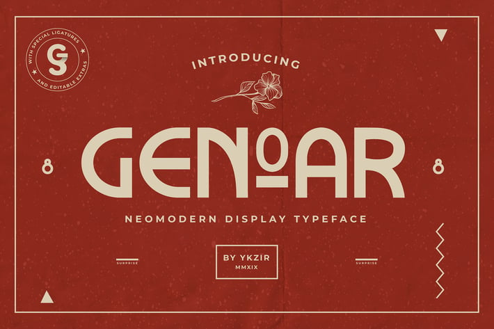Genoar Typeface