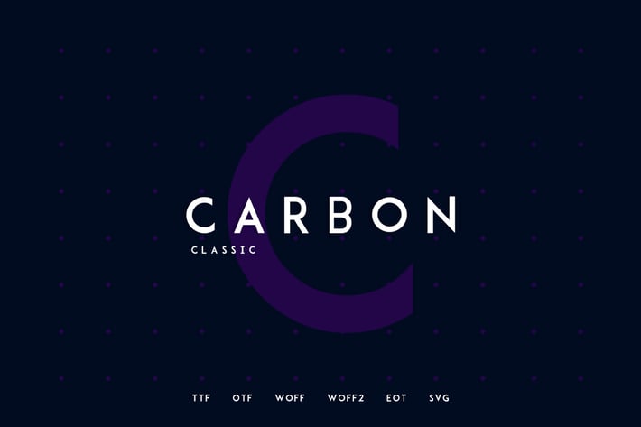 Carbon - Classic Typeface + WebFonts