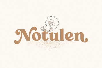 Notulen Display Serif Typeface