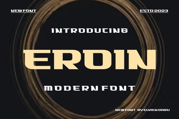 Eroin - Modern Font