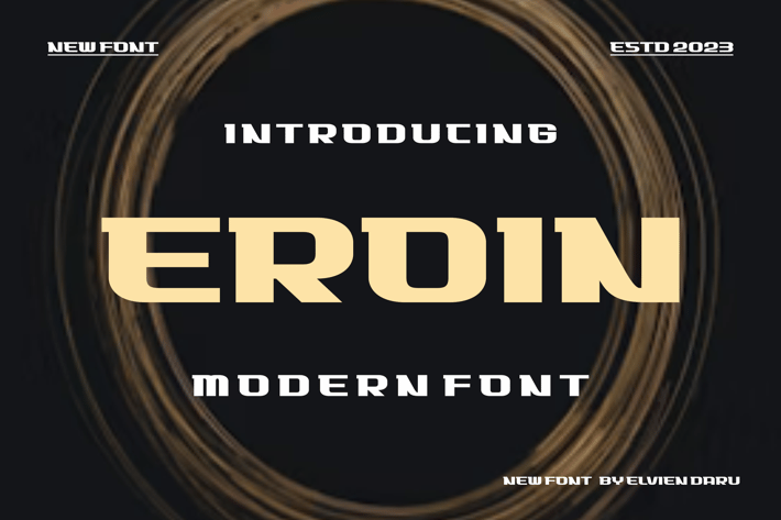 Eroin - Modern Font
