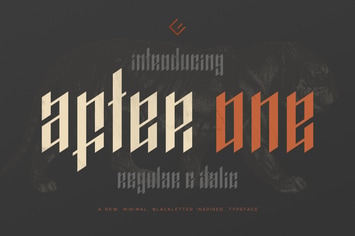 AfterOne - Blackletter Inspired Font