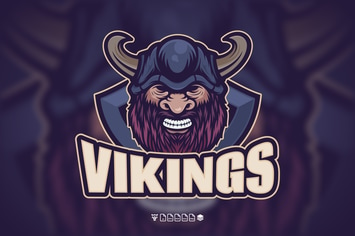 THE HEAD OF VIKINGS LOGO
