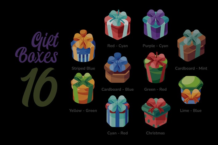 Gift Boxes - Illustration Sets