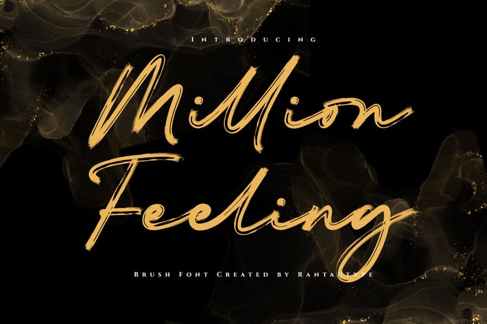 Million Feeling A Brush Font