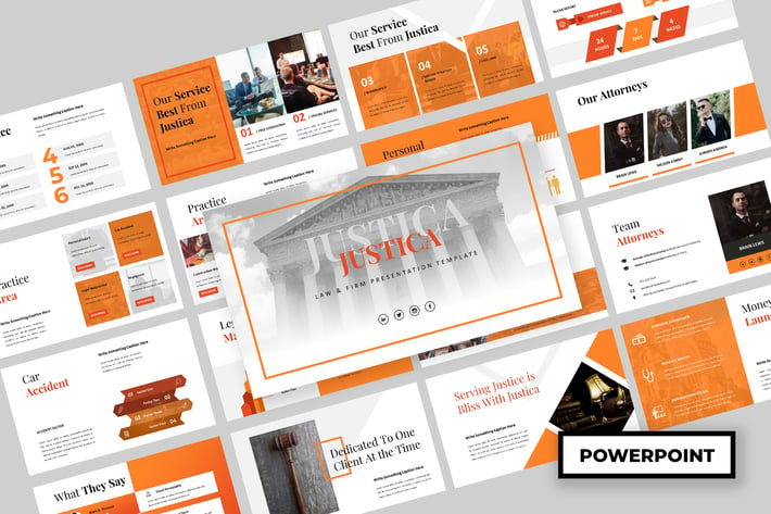 Justica - Law & Firm Powerpoint Presentation