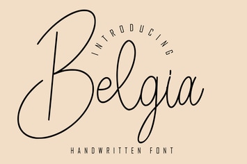 Belgia Handwrittten Script Font