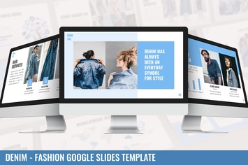 Denim - Fashion Google Slides Template