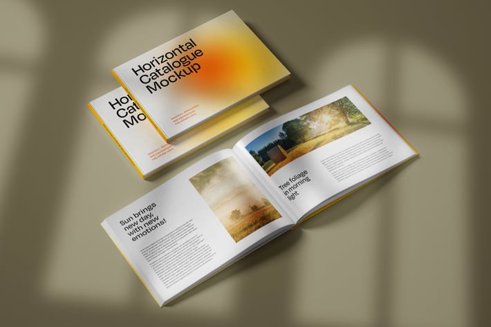 Horizontal Catalogue Mockup