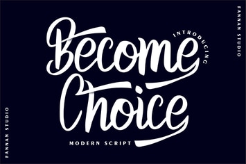 Become Choice Modern Script