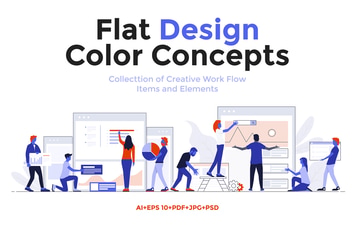 Modern Flat design People and Business concepts