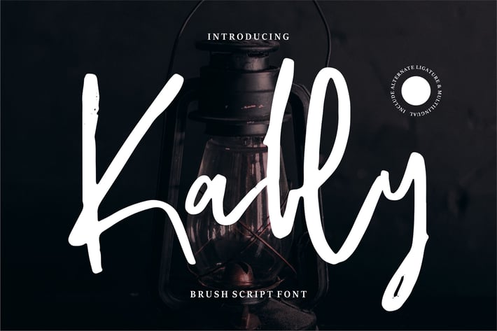 Kally | Brush Script Font