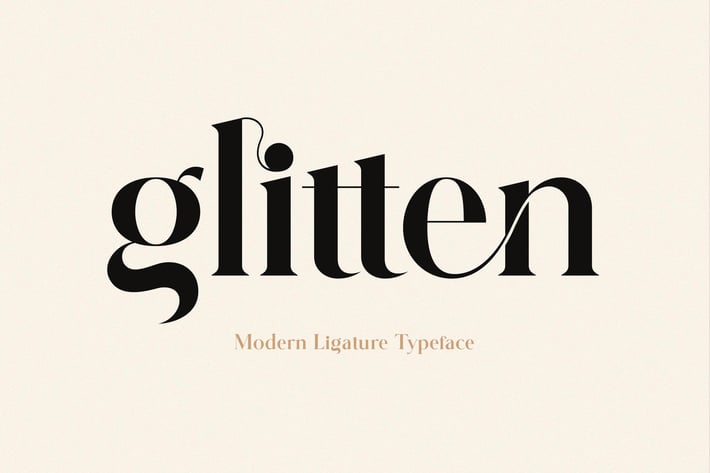 Glitten - Ligature Serif Font