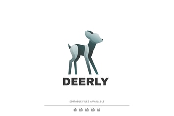 Deer Gradient Colorful Logo