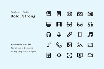 UI Icon Set - Multimedia