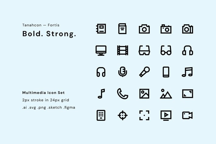 UI Icon Set - Multimedia