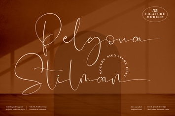 Pelgona Stilman Signature Font
