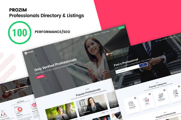 Prozim - Professionals Directory & Listings Templa