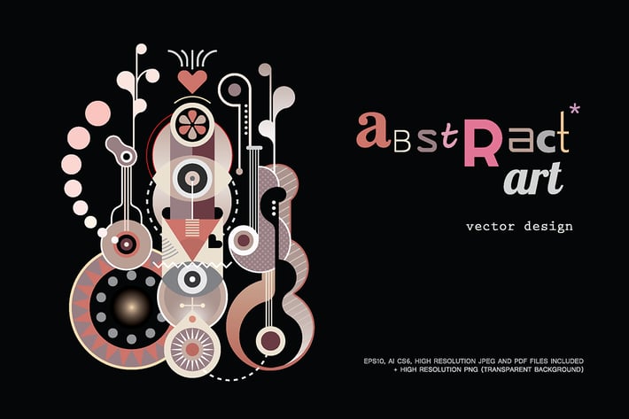 Abstract Art Design vector illustration