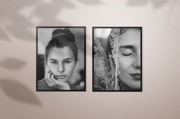 Frame mockup with shadows m1