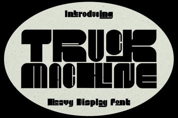 Truck Machine - Heavy Display Font