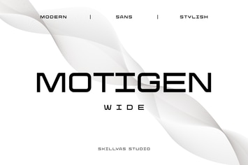 Motigen Variable sans-serif Font