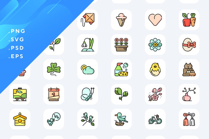 50 Spring Time Icons