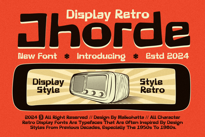 Jhorde - Sans Serif Retro Display