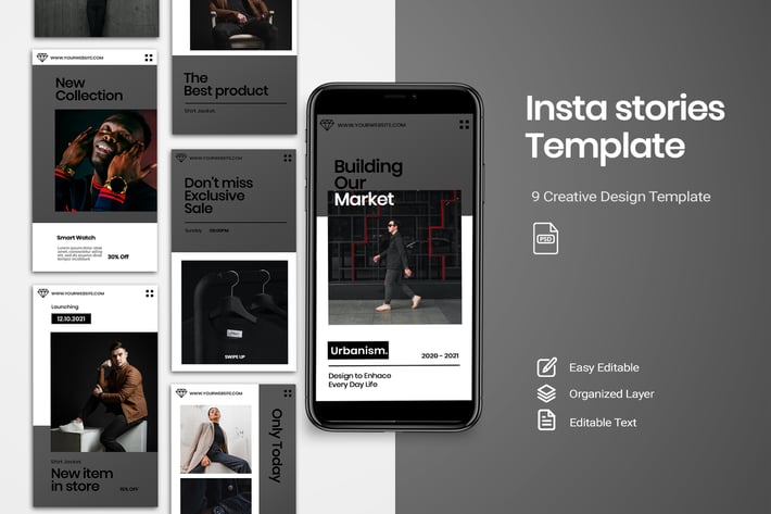 Fashion - Stories Instagram Template Vol.1