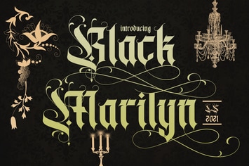 Black Marilyn | Blackletter Font