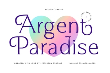 Argent Paradise Elegant Serif Oldstyile
