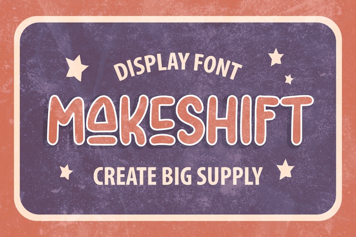 Makeshift - Unique Display font