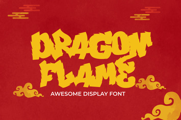 Dragon Flames - Onfire Display Font