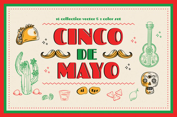 Cinco De Mayo Doodle Illustration