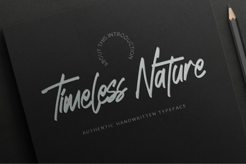 Timeless Nature - Authentic Handwritten Typeface