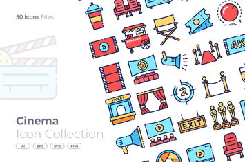 Cinema Filled Icon