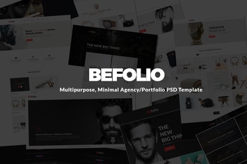 Befolio Minimal Agency/Portfolio Template