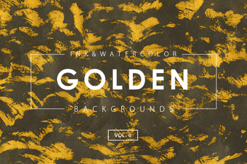 Golden Ink Backgrounds 6