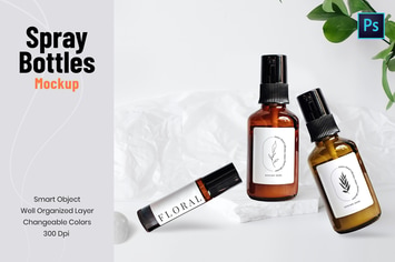 Spray bottle Mockup