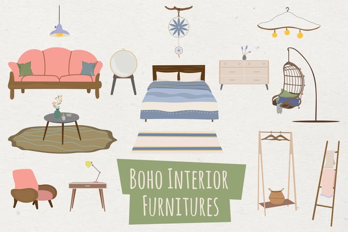 Boho Interior Furnitures