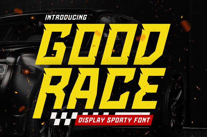 Goodrace - Sporty Racing Font